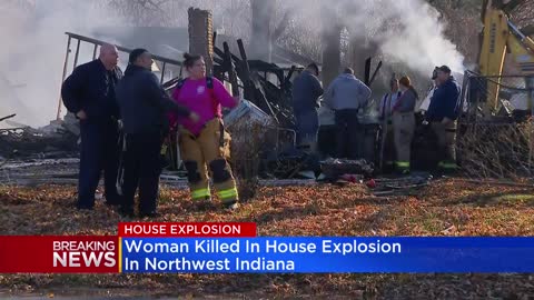 Neighbor describe burning fire after explosion at northwest Indiana home