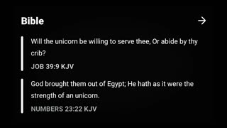 King James Bible and Unicorns