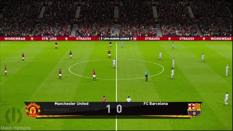 Manchester United vs Barcelona 2-1 _ 2023 Europa League _ Match Highlights