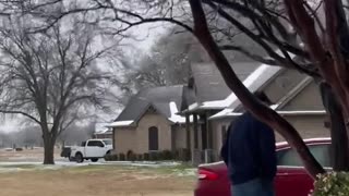 Texans Test if Snow is Slippery