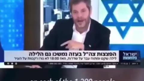 Israeli TV anchor says: "We israelis are coming, we’re going to kill everyone in the world,