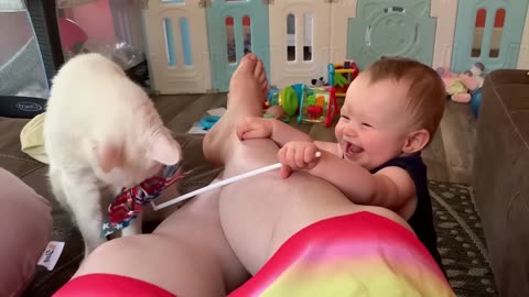 Cutest Babies Play With Cats 2