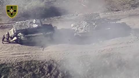 Ukrainian Drones Destroy a Russian Heavy Engineering Vehicle and it's T72 Tank