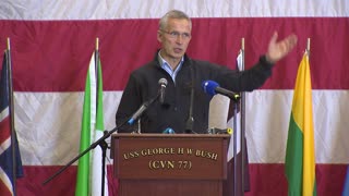 NATO Secretary General address to the troops on board the USS George H.W. Bush, 25 OCT 2022