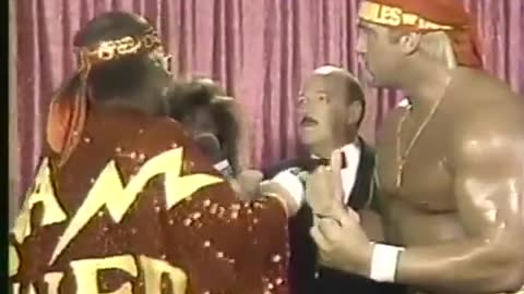 In 1989, WWF Wrestlers Hulk Hogan & Randy Savage give clues to destruction of the Twin Towers