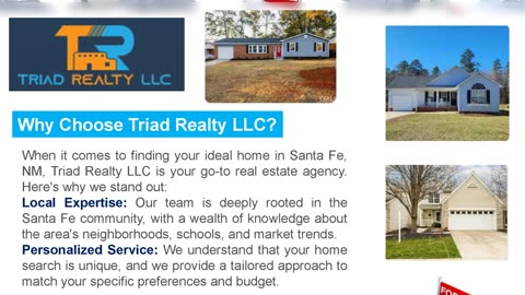 Unlock Your Santa Fe, NM Dream Home with Triad Realty LLC