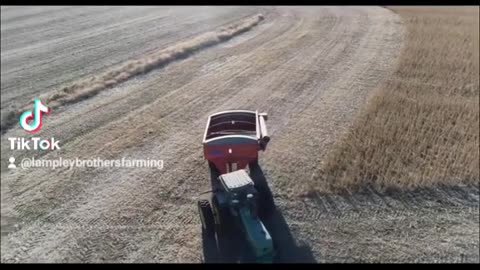 Soybean Harvest 2023 Drone Footage