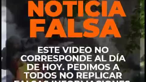 Fake News de bus de Transcaribe incendiándose