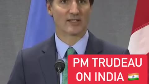 PM Justin Trudeau on INDIA 🇮🇳 Canada 🇨🇦 Relations .