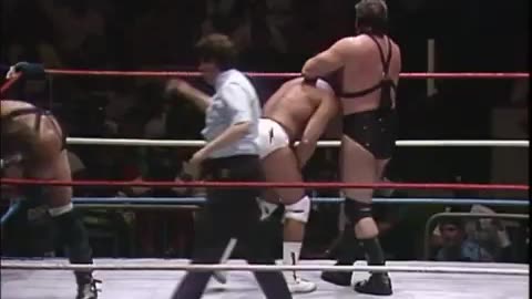 (1988.06.04) Demolition & Mr. Fuji vs Strike Force & The Ultimate Warrior - WWF