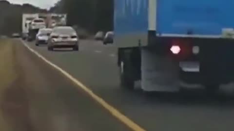 Dash Cam Car Crash Trucker