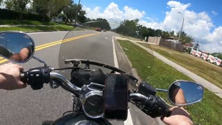 riding my motorcycle from Florida to Michigan