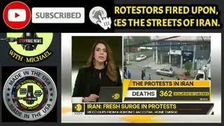 IRANIAN PROTESTORS FIRED UPON AS FIRE'S 🔥 TAKE OVER THE STREETS OF IRAN 😲