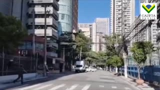 VÍDEO: Ciclone em São Paulo derruba árvores e placas de prédio