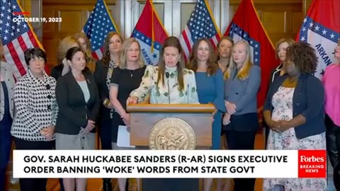 BREAKING: Huckabee Sanders Signs Order Banning 'Woke' Terms Like 'Pregnant People' From State Govt