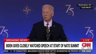 Biden gives closely watched speech at NATO summit