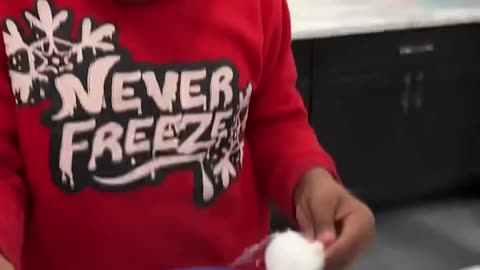 Dad catches kids making cotton candy past bedtime