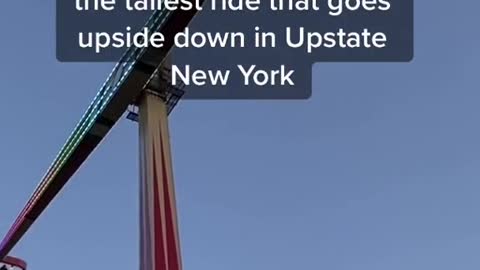 Did you know: that this is the tallest ride that goes upside down in Upstate New York