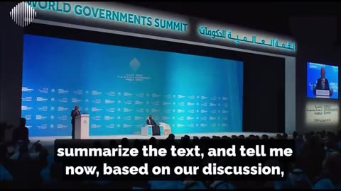 The World Goverments Summit is beyond my comprehension