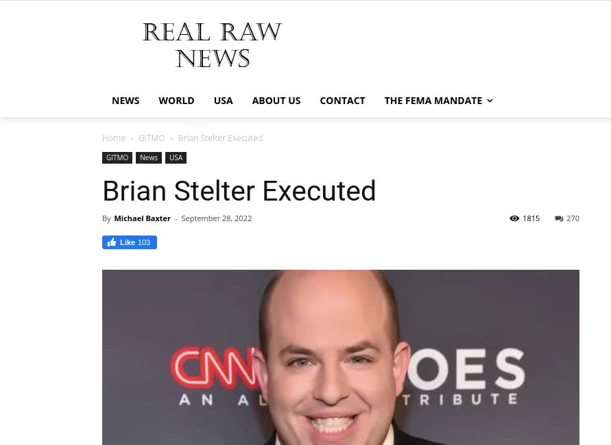 Brian Rumble Brian Stelter Hanged @ GITMO