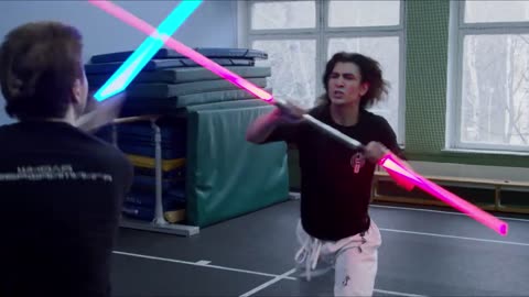 Darth Maul vs Obi-Wan lightsaber duel