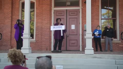 Stacey Abrams campaigns with Randi Weingarten