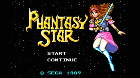 Phantasy Star (Sega Master System) Title Screen