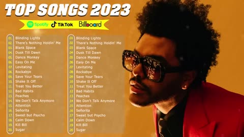 Billboard Top Songs 2023 The Weeknd, Charlie Puth, Adele, Miley Cyrus, Maroon 5, Ed Sheeran