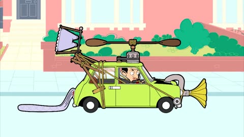 Mr bean making is his car stylish