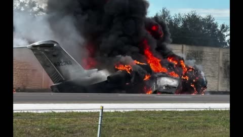 Latest Dashcam Video of Challenger Plane Crash on I-75 Florida