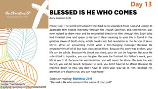 #013 I Daily Devotions I Blessed Is He Who Comes I TheChristianTV