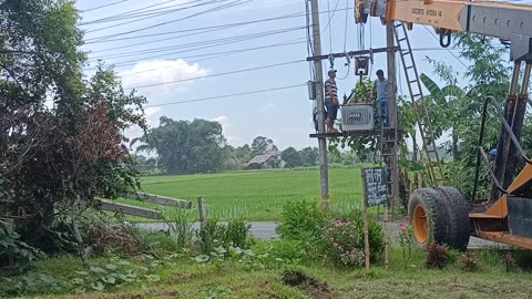 Changing High Voltage Transformer in Nepal Part-2