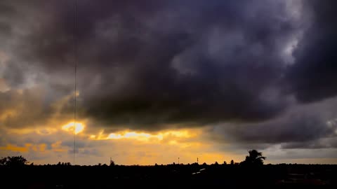 Sunset video - time-lapse video - clouds video - time lapse cloud