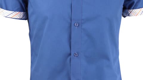 Breezy Sophistication: Trimmed Short Sleeve Shirt from La Mode Men's |