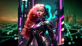 Ai generated Cyberpunk sexy city girls v1