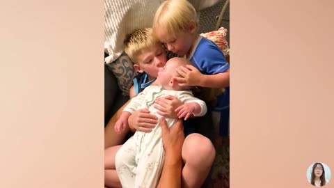 Fun And Fail Moments Of Baby And Siblings