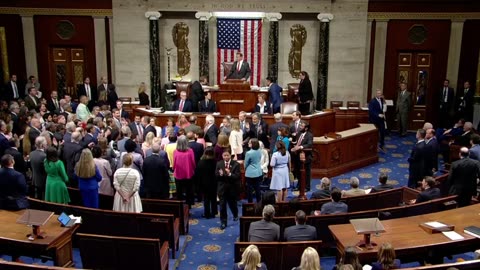 Democrats say "noooo!" as Speaker McCarthy announces that the House of Representatives has voted to censure Adam Schiff