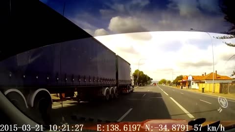 Australian Truck Driver Passes Out💉 & Demolishes Power Poles, Bushes, & A Bus Shelter🚚👀