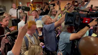 Our Duly Elected President Trump Arrives in Iowa