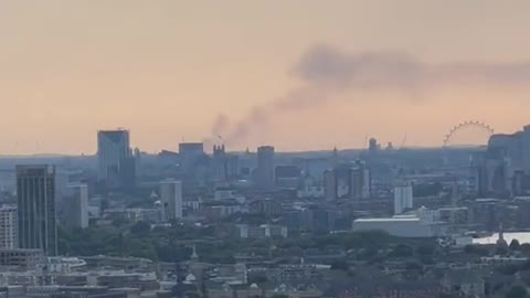 OMG there's a fire in London