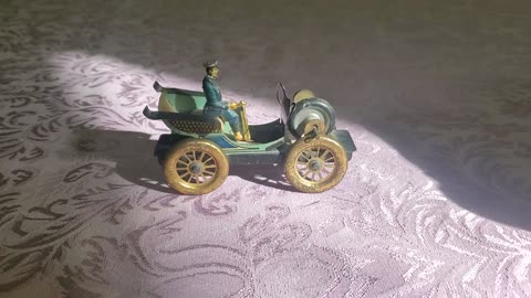 German Penny Toy Antique Tiller Gyro powered automobile