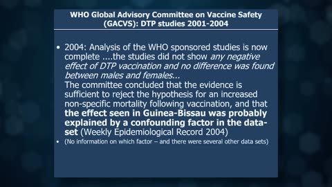 Peter Aaby: “Most of you think we know what our vaccines are doing – we don’t.”