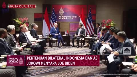 Pertemuan Bilateral Indonesia dan AS, Jokowi Menyapa Joe Biden