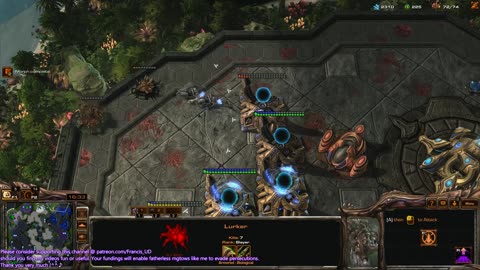 starcraft2 zerg v protoss on tropical sacrifice, pitifully lost as a result of failed lurkers rush..