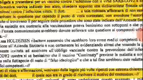 CENTRO VACCINALE di BOLZANO denunciato per FALSO IDEOLOGICO