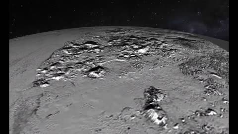 Animated Flyover of Pluto’s Icy Mountain and Plains