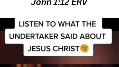 Who is Jesus Undertaker told?