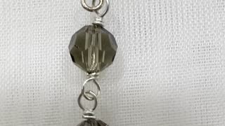 Handmade Unique 2” Drop Earrings with 925 Sterling Silver Hook. Black Diamond