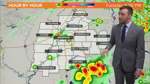 Memphis area weather forecast: Severe thunderstorms possible on Tuesday