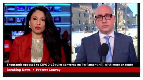 Thousands opposed to COVID-19 rules descend on Parliament Hill